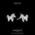 S925 Silver Hip-Hop Style Stud Earrings, Luxe Cross-Border New Arrival-0-4