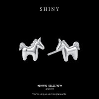 S925 Silver Hip-Hop Style Stud Earrings, Luxe Cross-Border New Arrival-S925 Sterling Silver  925 Silver