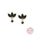 wholesale S925 Sterling Silver Marquise Diamond Stud Earrings, Cross-Border Best-Selling Trendy Creative INS Style-0-5