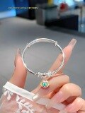 wholesale 999 Sterling Silver Bracelet for Big Kids, Girl Student's Birthday Gift with Design Sense-0-23
