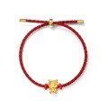 wholesale 925 silver gold-plated trendy New Chinese-style Guochao Feng five-blessing dragon bracelet with lucky bag red rope for wholesale-0-7
