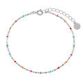 wholesale S925 Sterling Silver 233 Euro-American Style Original Design Minimalist Personality Colorful Resin Bead Splice Chain Link Bracelet for Women-0-4