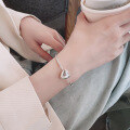 wholesale S925 Silver Cloud Tide Pavilion Fashion Geometric Heart Cute Fresh Trendy Versatile Design Bracelet for Women-0-3