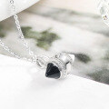 wholesale 925 Sterling Silver Detachable Asymmetrical Magnetic Korean Japanese Fashion Necklace for Women, Summer Stylish and Versatile Internet-Famous Collarbone Chain-0-2