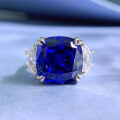 wholesale S925 silver new 13*13mm royal blue high-endins-0-1