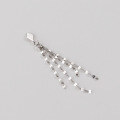 wholesale S925 silver cold and chic tassel long earrings for women, small fresh geometric diamond-shaped Korean-style earrings G7955-0-3