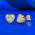 wholesale S925 silver jewelry, 7*7mm heart-shaped earrings, classic fashion piece for AliExpress cross-border sales-0-1