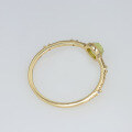 wholesale S925 gold-plated round peridot minimalist women's ring, a best-selling style from Dunli Jewelry, available for wholesale directly from the manufacturer-0-2