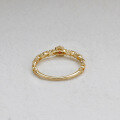 wholesale S925 silver plated with K gold, Dunli Jewelry new Japanese-style light luxury jewelry lab-grown ruby ring-0-3