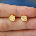 S925 Silver Moissanite Stud Earrings Hip-Hop Unisex Round-0-1