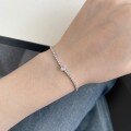 wholesale S925 Sterling Silver Cross-Border Women's Small Luxury 8A Colored High-Carbon Diamond Zircon Tennis Bracelet Wholesale-0-3