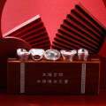 wholesale 999 Silver S999 Silver Ingot Fortune, Prosperity, Longevity Set for Gifting and Collecting, Auspicious Wealth Gift Box, Factory Direct Wholesale-0-3