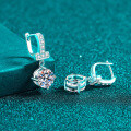 S925 Sterling Silver Moissanite Stud Earrings, Simple and Versatile-0-1