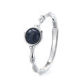wholesale S925 Silver Fashion Japanese and Korean Blue Sandstone Bamboo Joint Minimalist Niche Elegant Design Versatile Adjustable Ring-0-4