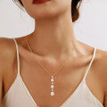 Metal Pendant Freshwater Pearl Necklace Viral TikTok Xiaohongshu-0-0