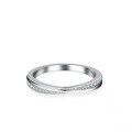 S925 Silver Moissanite Crossover Women's Fashion Ring-0-0