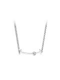 wholesale S925 silver smiling face necklace for women, fashionable and versatile, elegant collarbone chain, Thai silver personality student trendy neck chain-0-4