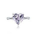 wholesale 925 Silver Shipei New 4-Carat Heart-Shaped 10*10 High Carbon Diamond Ring, Minimalist and Elegant Love Band-0-10