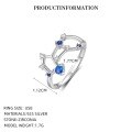 wholesale S925 Sterling Silver Zodiac Birthstone Ring for Women, New Fashion Minimalist Design-0-7
