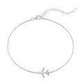 wholesale S925 Sterling Silver Women's Light Luxury New Bracelet with Exquisite High-End Airplane Pendant Design, Minimalist Niche Style-0-4