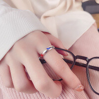 wholesale S999 Silver Creative Resin Enamel Six-Character Mantra Ring Vintage New Chinese Style Index Finger Ring-895JY/about 3g Adjustable opening