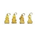wholesale Gold-plated S925 ancient method silver engraved three-dimensional Buddha pendant Green Tara pendant Manjushri pendant DIY cultural play Buddhist beads-0-4
