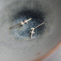 wholesale 9K Gold Exquisite Minimalist Starry Sparkle European and American Casual Elegant Stud Earrings-0-3