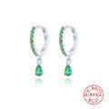 wholesale S925 Sterling Silver INS-style Cross-Border Bestseller Dripping Hoop Earrings with Colorful Diamonds-0-14