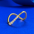 wholesale S925 silver jewelry new curve wave irregular ring, cross-border AliExpress style, stackable forins-0-1
