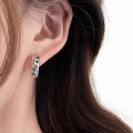 wholesale S925 Sterling Silver Summer Sweetheart Ear Hoops, Small and Minimalist Fashion Star-Colored Zircon Earrings, Ear Clips Trendy-0-1