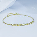 wholesale S925 Sterling Silver 14k Gold Japanese Korean Style March New Wholesale Charm Everyday Commute Bracelet-0-5