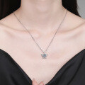 S925 Silver Moissanite Necklace Women Butterfly Mini Pearl Design Wholesale-0-2