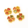 wholesale 925 Silver Gold-Plated, Ancient Silver, Gold-Plated, and Natural Crystal Tourmaline Four-Leaf Clover Beads Accessories-0-3