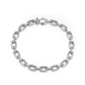 wholesale S925 sterling silver new trendy punk fashion cool bracelet for wholesale-0-5