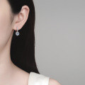 S925 Sterling Silver Moissanite Earrings, Elegant and Versatile for Daily Wear-0-2