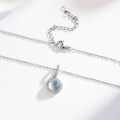 Metal Pendant Necklace, Simple Chinese Style Luxury Bubble Drop Choker-0-0