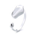wholesale S925 Sterling Silver Creative Unique Design Geometric Irregular Open Ring Small Niche Women's Index Finger Ring-0-5