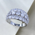 wholesale S925 Silver Full Diamond Inlay High-End Zircon Fashion Ring for Women, Xiaohongshu Live-0-3