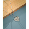 wholesale S925 Sterling Silver Korean Version Ins Niche Dongdaemun Unisex Angel Heart Pendant Choker Necklace-0-1