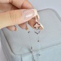 wholesale S925 Sterling Silver Four-Leaf Clover Bracelet for Women, Handmade, Forest Style, Fresh and Sweet, Minimalist, for Students and Best Friends, Dainty Hand Accessory, Non-Tarnish-0-3