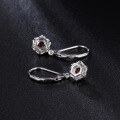 wholesale S925 Silver New Design Light Luxury Garnet Gemstone Earrings, French Romance Inlaid with Natural Colored Gemstones-0-3