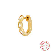 wholesale S925 Sterling Silver Diamond Marquise Ear Clips, anINS-Single platinum 925 silver