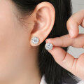 Metal Geometric Circle Earrings, Fashion Minimalist Light Luxury Flash Wholesale-0-0