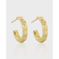 wholesale S925 Sterling Silver Korean Version Minimalist Geometric Diamond Grid Earrings for Women, Ins Niche Design with an Elegant and Advanced Vibe-Platinum [with sterling silver ear plugs]