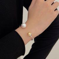 wholesale S925 Sterling Silver High-Quality Swarovski Pearl Bracelet for Women, Ins Trendy New Style, Elegant and Versatile-Sterling silver