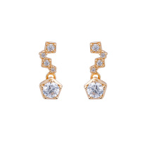 wholesale S925 Sterling Silver New Japanese-style Jewelry, Exquisite Zircon Shining Starry Sky Elegant Earrings, Factory Supply-Exquisite zircon earrings>925 silver