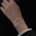 wholesale Metal S925, crushed silver bracelet, ins design, hand-cut slice, Douyin live broadcast, versatile bestie hand accessory S6522-0-2