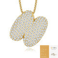 925 Silver Gold-Plated Letter Pendant Choker Necklace for Women-0-43