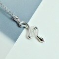 wholesale 925 Sterling Silver Snake Collarbone Necklace, Light Luxury, Advanced, Ins, Exquisite, Niche, Minimalist Design Pendant for Girlfriend-0-0
