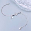 wholesale S925 Sterling Silver Fashion Diamond-Inlaid Butterfly Dancing Bracelet, Niche Design, Simple and Versatile, High-End Jewelry Gift-0-3